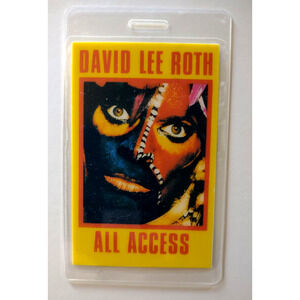David Lee Roth Eat Em And Smile Tour Backstage Pass Heavy Metal Rock Laminated
